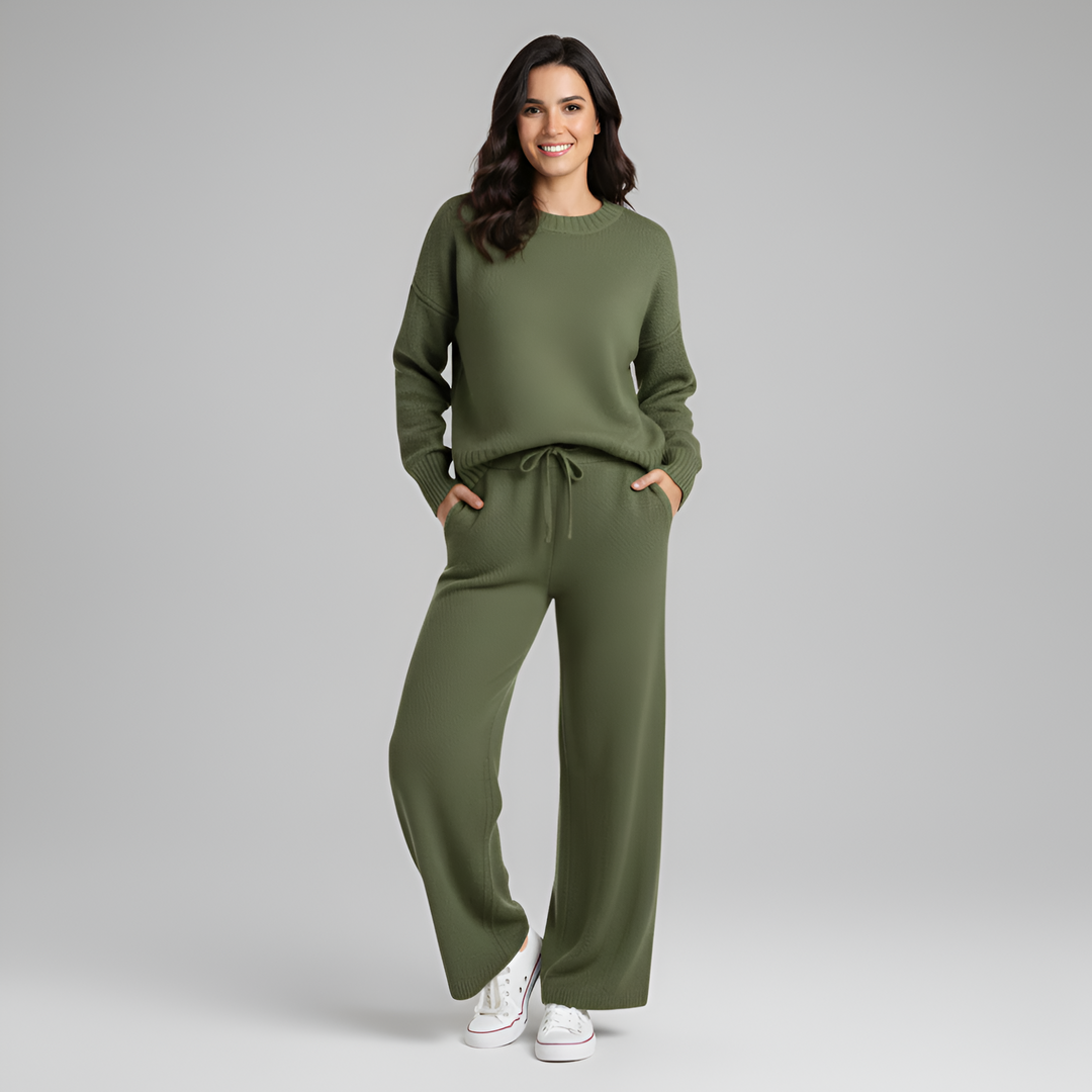 Valerios Fashion komplet odzieży domowej damskiej z miękkiej dzianiny
