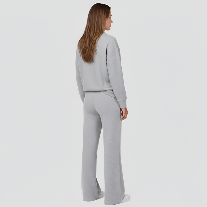 Valerios Fashion komplet damski dres z bawełny z polarem