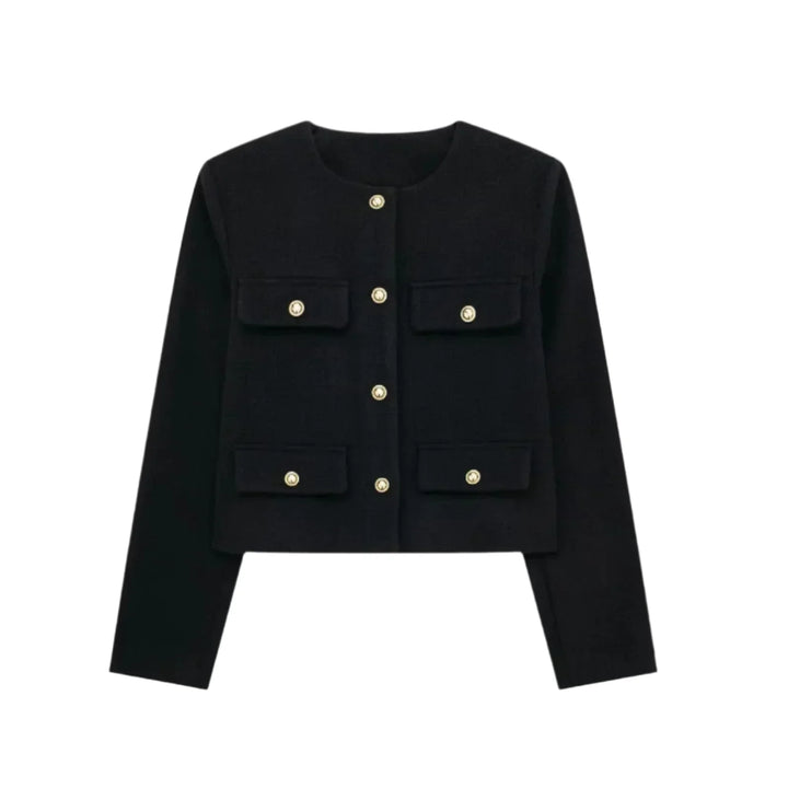 Klasyczna Krótka Kurtka Vintage – Elegancka i Ponadczasowa dla Kobiet