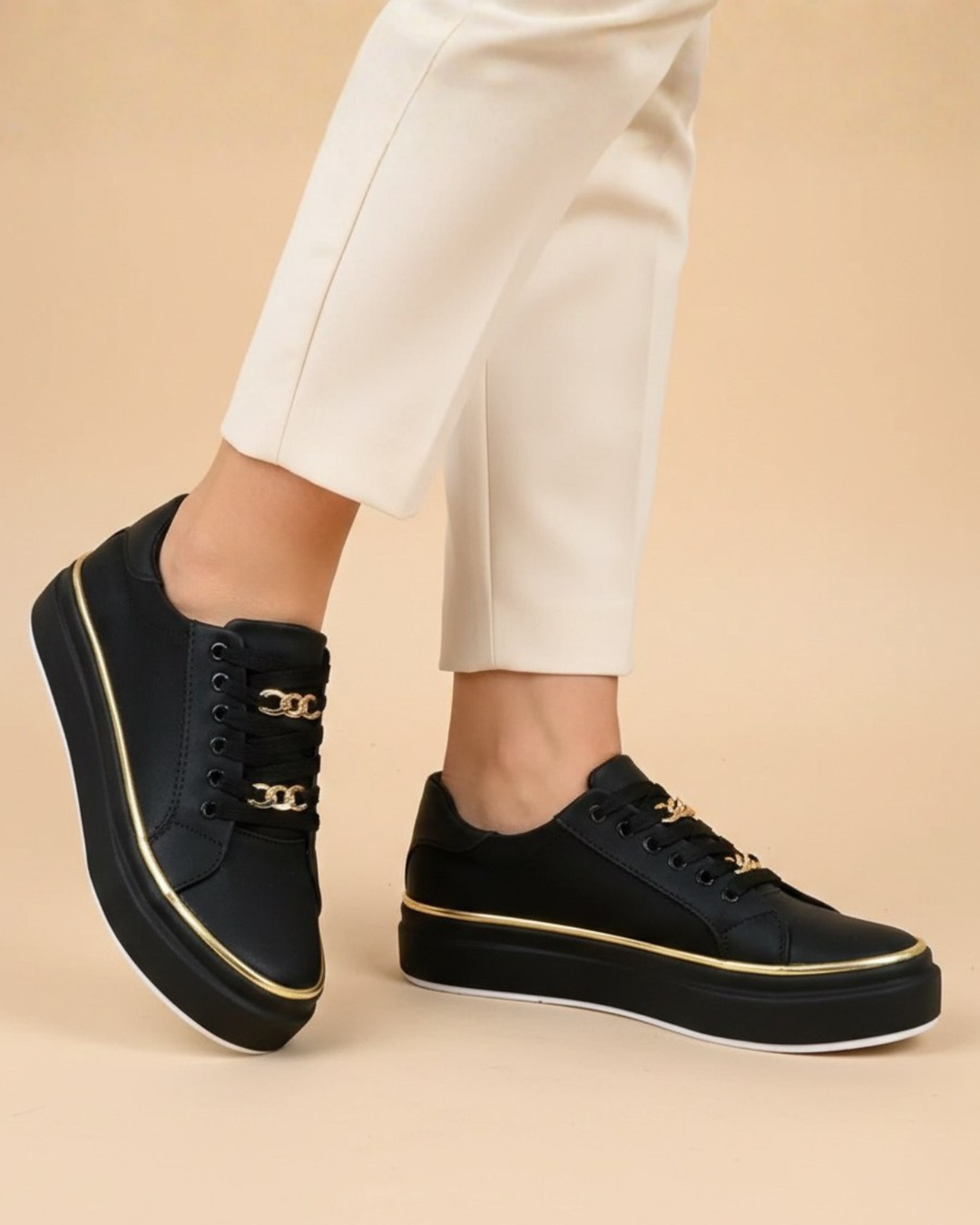 Sandra | Sneakersy na stabilnej platformie