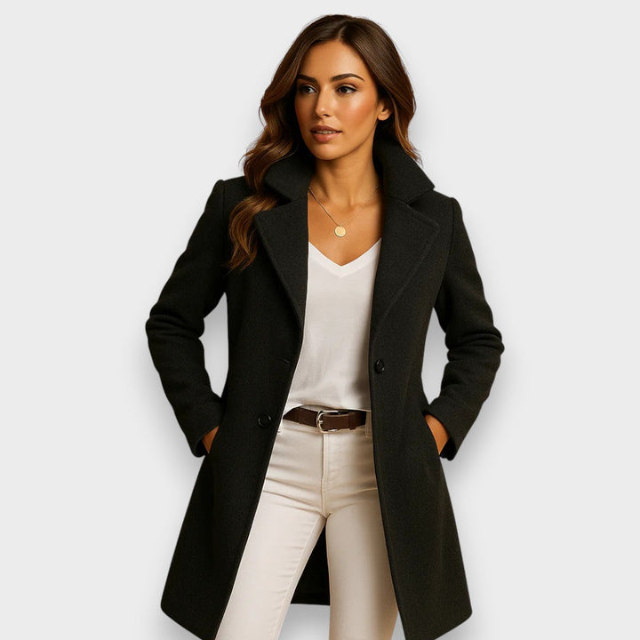 NINA | Klasyczny wełniany płaszcz o ponadczasowej elegancji